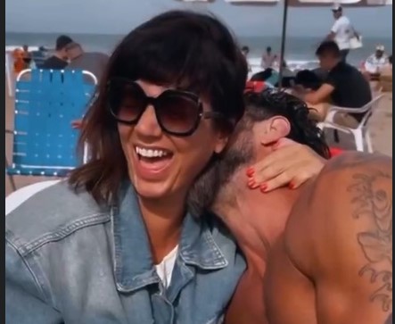El apasionado verano de Griselda Siciliani y Luciano Castro, a puro chape, en Mardel