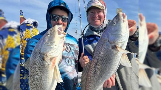Pesca embarcados en un paraíso del sur de la provincia de Buenos Aires