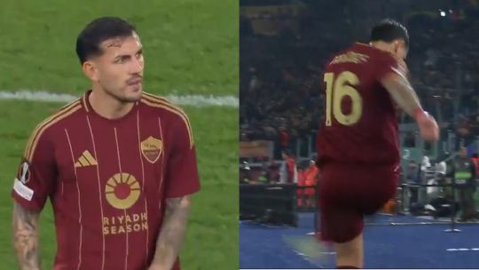 Un guiño a Boca?: el agresivo gesto de Paredes al ser reemplazado por el técnico de la Roma