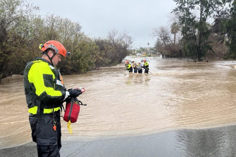 El mapa con las áreas más afectadas por las inundaciones y tormentasenCalifornia