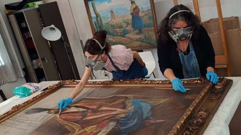 Patrimonio artístico. Una escuela museo reabre con originales de Quinquela Martín, Roux y Perlotti