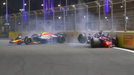El GP de Arabia Saudita tuvo un inicio accidentado: Gasly chocó con Tsunoda y debió abandonar
