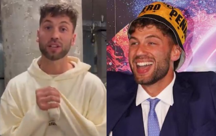 El fuerte video que Tato hizo desde su celular tras ganar Gran Hermano: a quién se lo mandó?