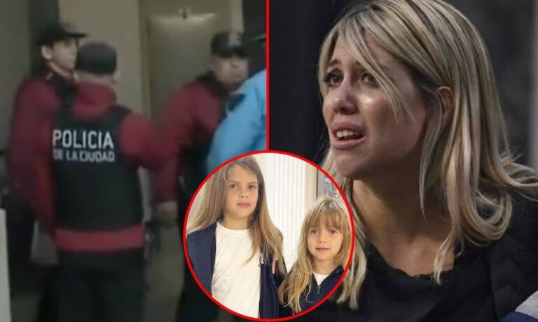 La policía fue a buscar a Wanda Nara y tomó una drástica decisión con sus hijas