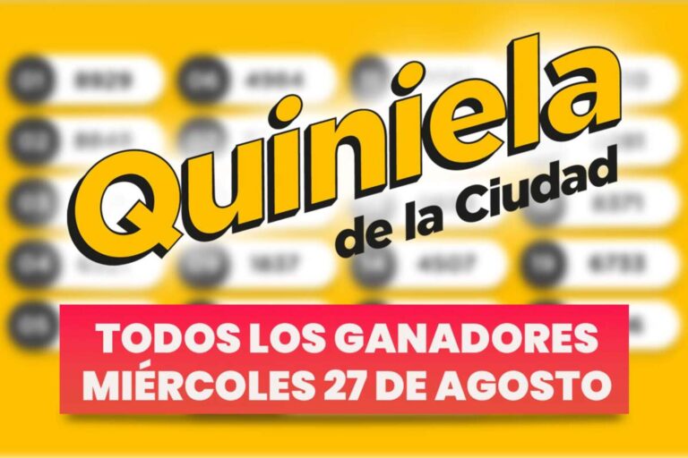 Quiniela Nacional: todos los números ganadores del miércoles 27 de agosto