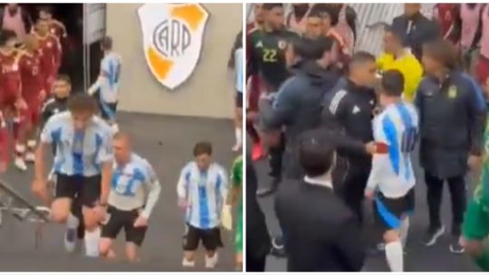 Lionel Messi, más que enojado: se cruzó con un rival venezolano y el video se hizo viral