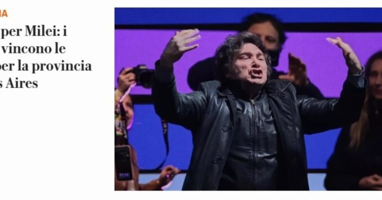 «Paliza», «duro golpe» y «promesas que flaquean»: qué dijo la prensa internacional sobre la derrota de Milei en Buenos Aires