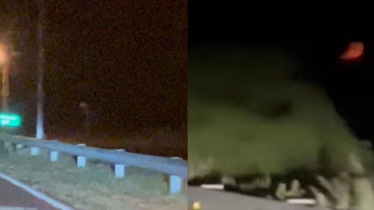 Misterio en la ruta: filmaban la luna y vivieron una escalofriante experiencia paranormal
