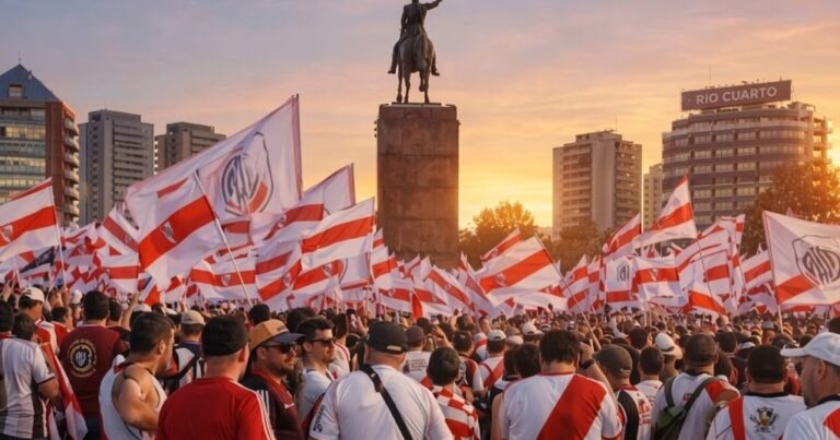 El «histórico» banderazo con el que recibirán a River en Río Cuarto