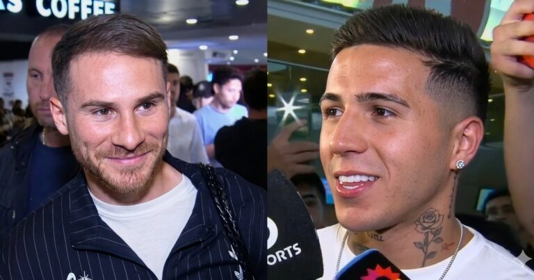 Mac Allister y Enzo Fernández llegaron a la Argentina: qué dijeron sobre los amistosos y la suspensión de la Finalissima?