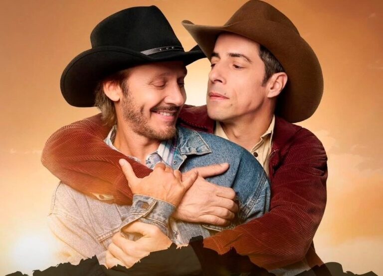 Benjamín Vicuña y Esteban Lamothe en ensayo de la obra 