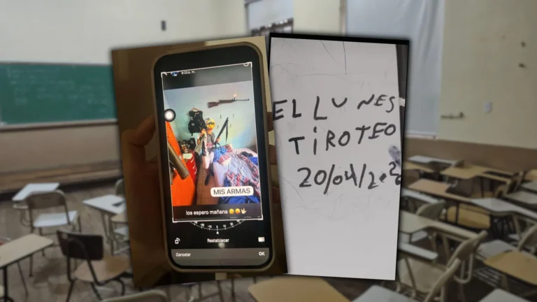 Escuela en La Rioja con estudiantes en aula