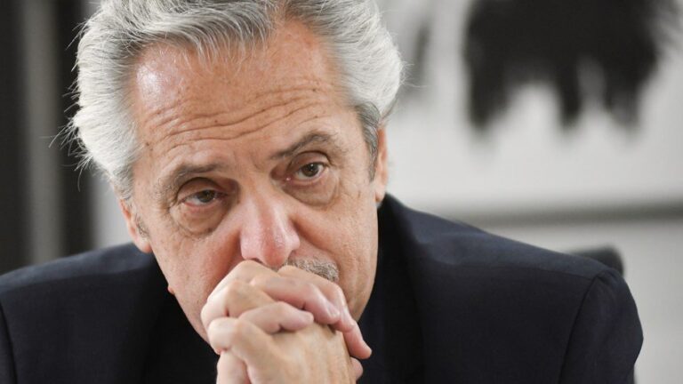 Alberto Fernández en el juzgado