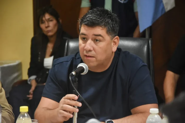 Héctor Daer, secretario general de la CGT, durante una conferencia de prensa.