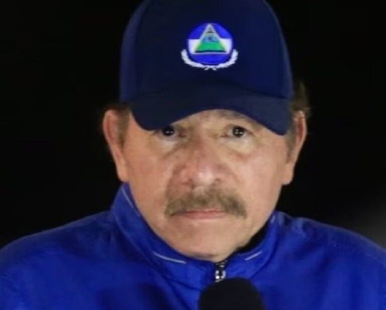 Daniel Ortega durante su discurso en el acto por el Día Nacional de la Paz en Nicaragua.