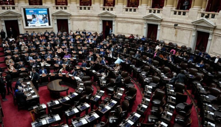 Sesión en la Cámara de Diputados de la Nación Argentina