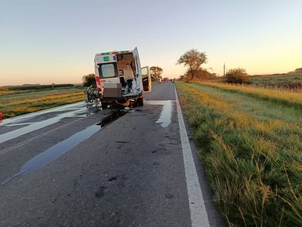 Accidente de tránsito en la Ruta Nacional 35, provincia de La Rioja
