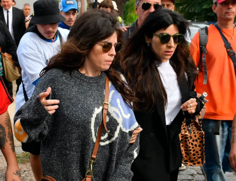Gianinna Maradona en los tribunales por el juicio de su padre, Diego Maradona