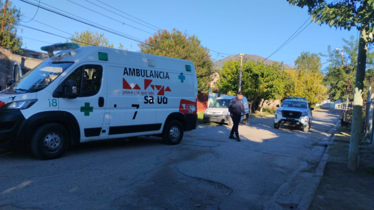 Policía en la calle Eva Perón tras una pelea con arma blanca en barrio Rucci