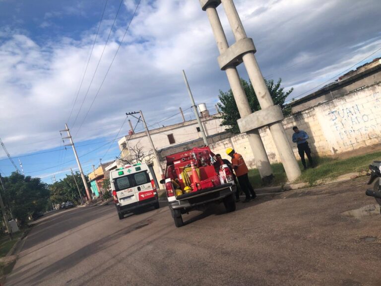 Servicios de emergencia trabajando en el lugar de un accidente de tránsito en La Rioja