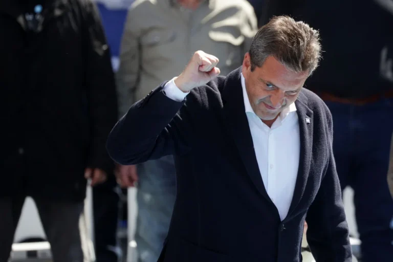 Sergio Massa en un acto político