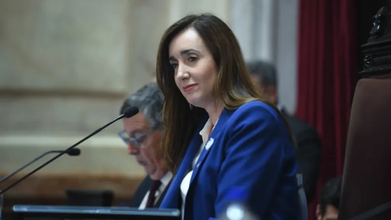 Victoria Villarruel en el Senado de la Nación Argentina.