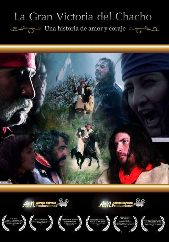 Cartel de la película La Gran Victoria del Chacho con los rostros de los protagonistas