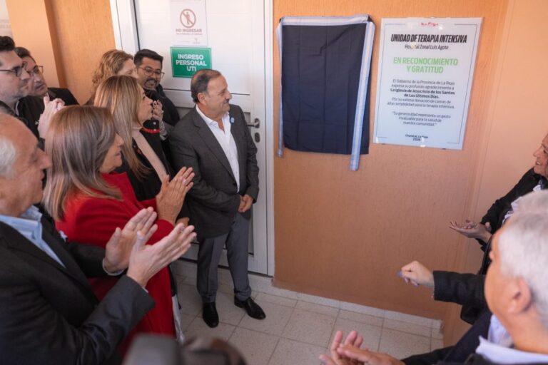 Inauguración de la nueva Unidad de Terapia Intensiva del Hospital Luis Agote en Chamical