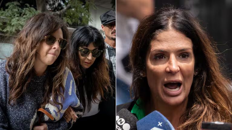 Dalma y Gianinna Maradona en los tribunales