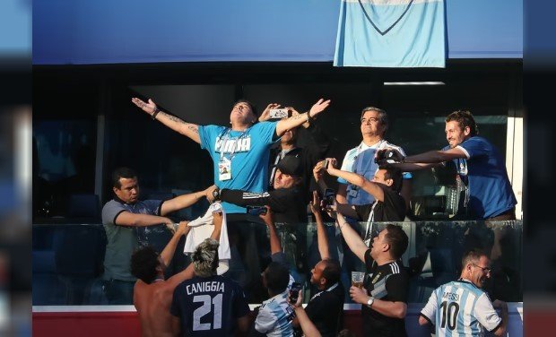 Fotografía de Diego Maradona
