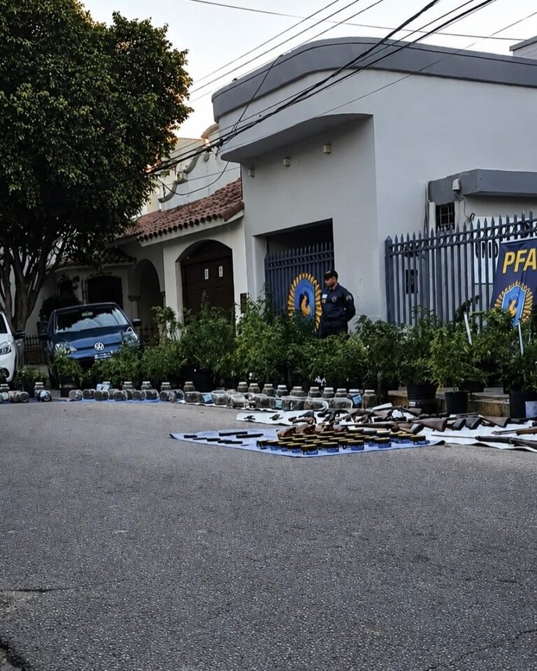 Operativo policial en Aguadita de Vargas con armas y marihuana secuestradas