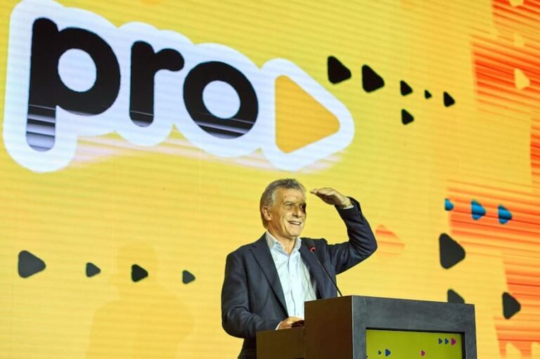 Mauricio Macri durante encuentro regional Próximo Paso – Cuyo en Guaymallén, Mendoza