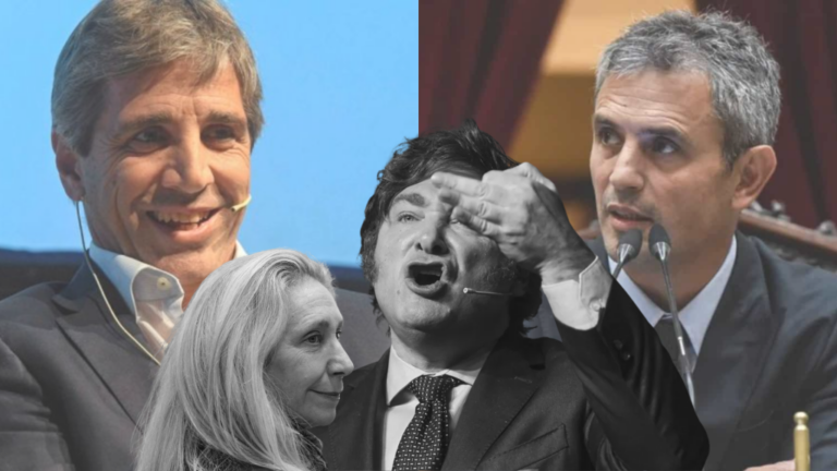 Javier Milei habla durante una conferencia de prensa