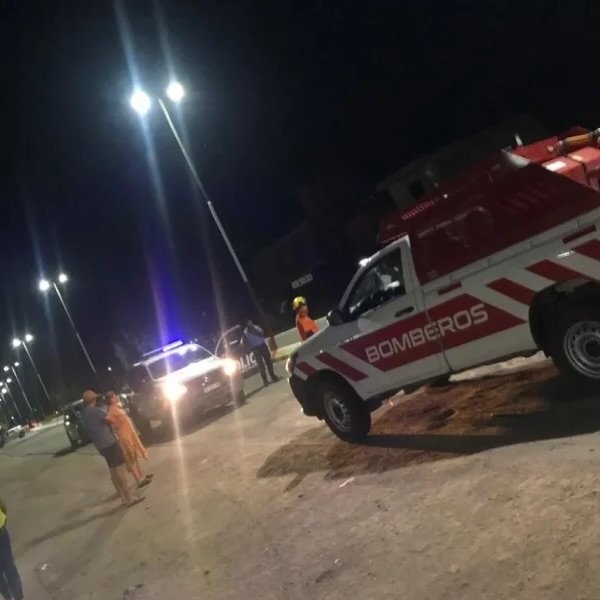 Vista de la Ruta Nacional 5 en la zona del accidente
