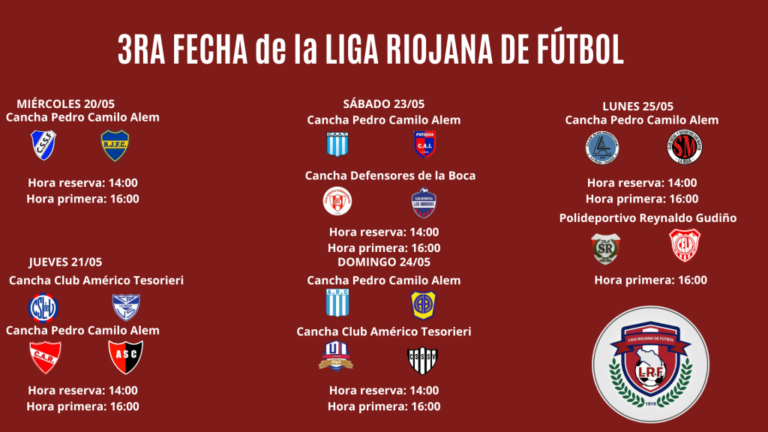 Partido de fútbol de la Liga Riojana en cancha Pedro Camilo Alem